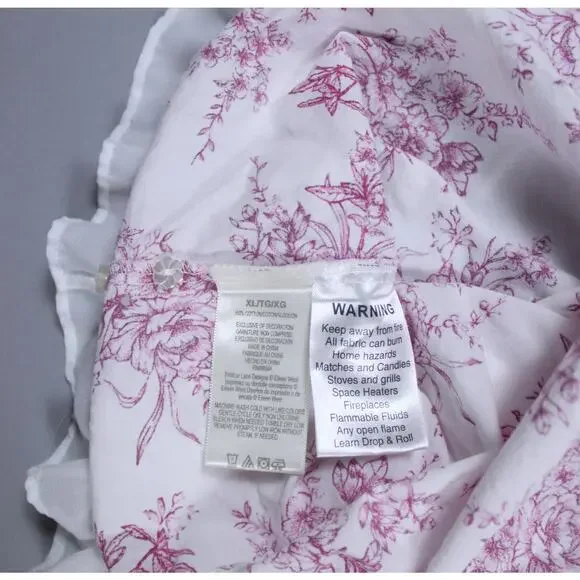 Eileen West sleeveless ballet-length nightgown white pink floral lace sz XL EUC - Picture 6 of 7